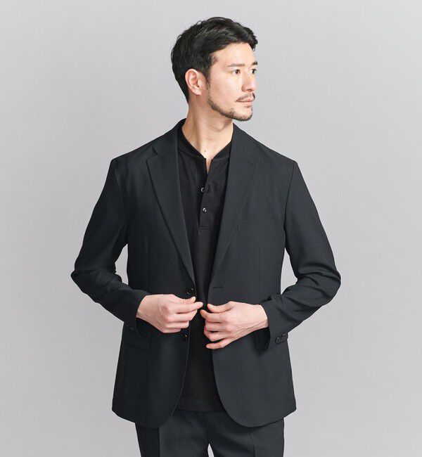 BEAUTY&YOUTH UNITED ARROWS「【WEB限定 WARDROBE SMART】クリア  ガスコットン ヘンリーネック カットソー【抗菌・防臭】」|Tシャツ・カットソー|