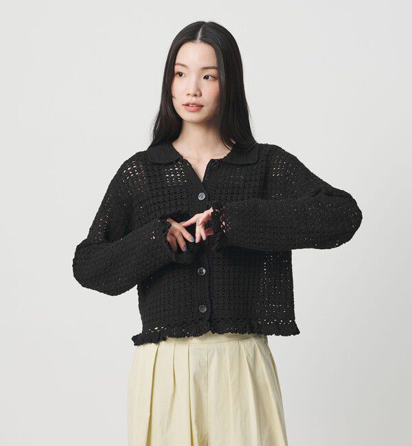 BEAUTY&YOUTH UNITED ARROWS「コットン ハンドクロシェ ニットカーディガン」|カーディガン|