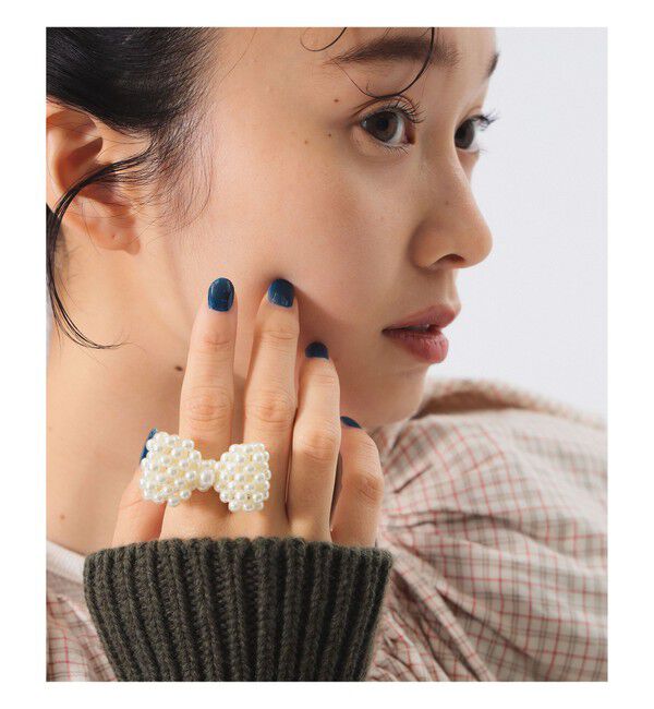 BEAMSBOY「パール リボン リング」|その他|