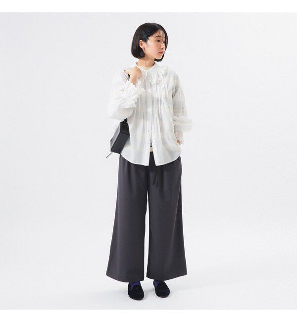 BEAMSBOY「【別注】Gramicci / 2プリーツ ワイド スラックス 25FW」|チノ|