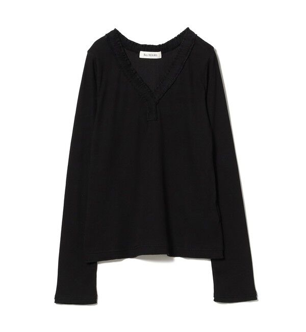 Ray BEAMS 「ギャザー ブレード Vネック トップス」|その他|
