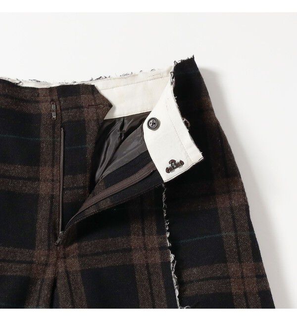 BEAMSBOY「リサイクルウール カットオフ スラックス」|スラックス|