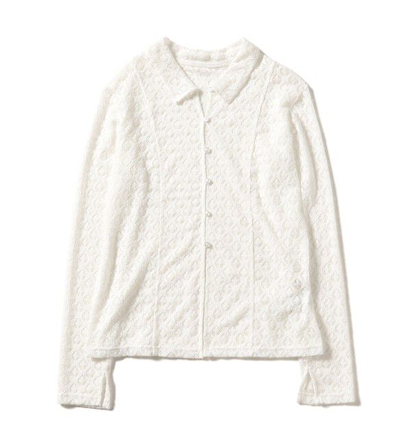 Ray BEAMS 「起毛 レース シャツ」|シャツ・ブラウス|