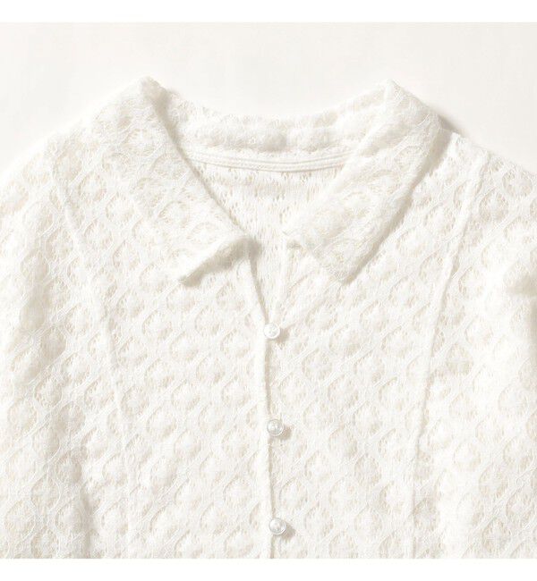 Ray BEAMS 「起毛 レース シャツ」|シャツ・ブラウス|