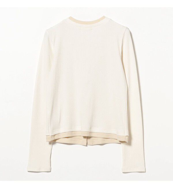 Ray BEAMS 「RIB レイヤード カーディガン」|Tシャツ・カットソー|