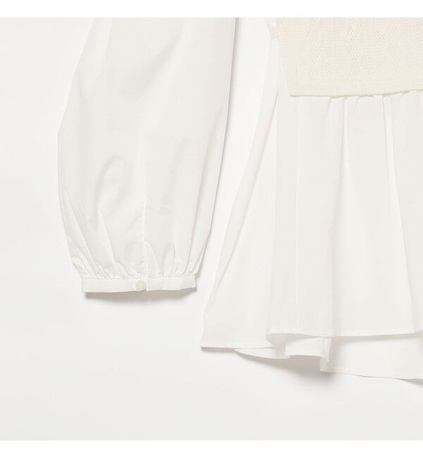 Ray BEAMS 「ケーブル ジャガード キリカエ シャツ」|シャツ・ブラウス|