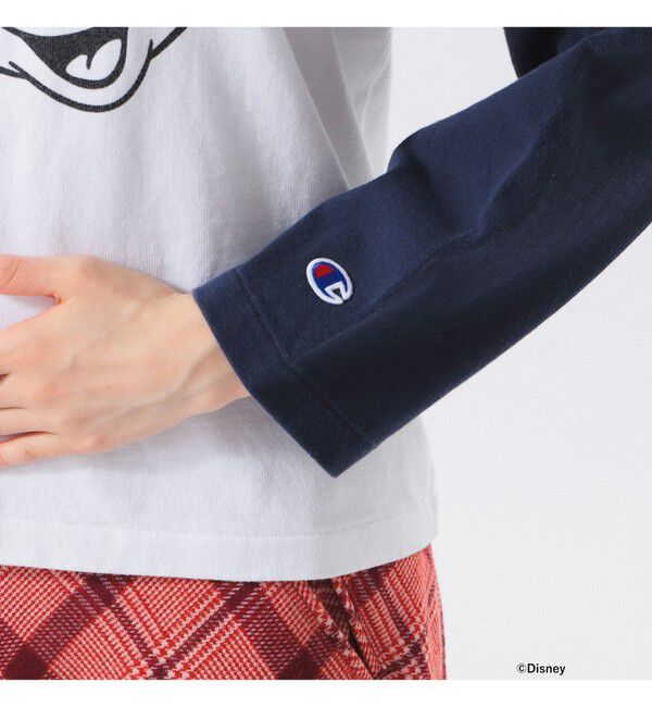 BEAMSBOY「【別注】Champion / ミッキーマウス / フットボール Tシャツ」|Tシャツ・カットソー|