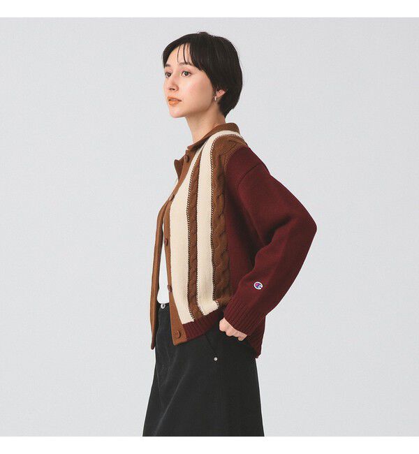 Ray BEAMS 「【別注】Champion / ニット カーディガン」|ニット・セーター|
