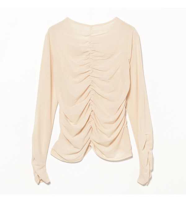 Ray BEAMS 「シャーリング ギャザー カーディガン」|カーディガン|