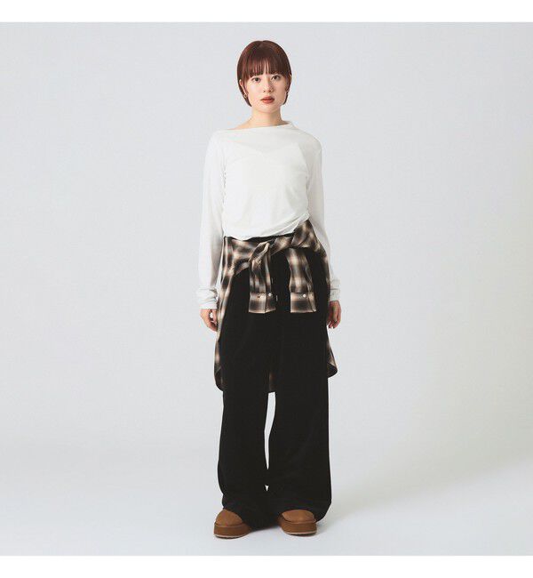 Ray BEAMS 「アシメ ネック ドレープ」|Tシャツ・カットソー|