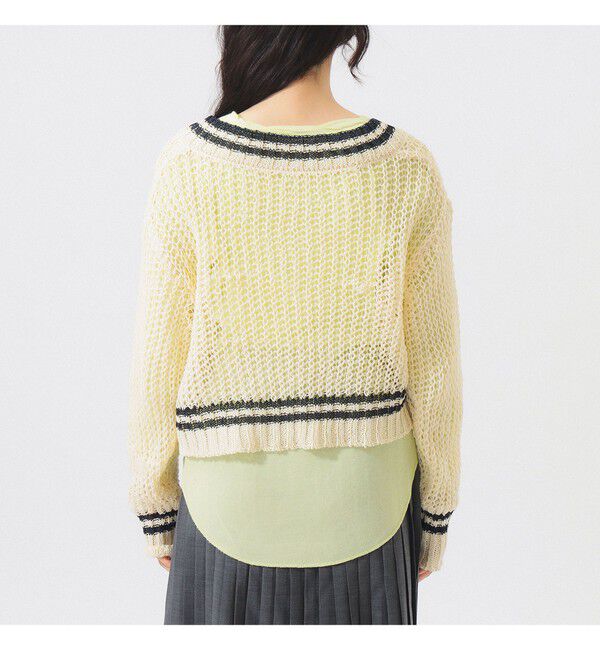 BEAMSBOY「Vネック ライン プルオーバー」|ニット・セーター|