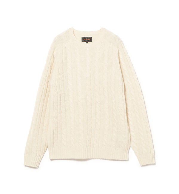 BEAMS PLUS「5ゲージ ケーブル クルーネック」|ニット・セーター|