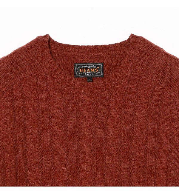 BEAMS PLUS「5ゲージ ケーブル クルーネック」|ニット・セーター|