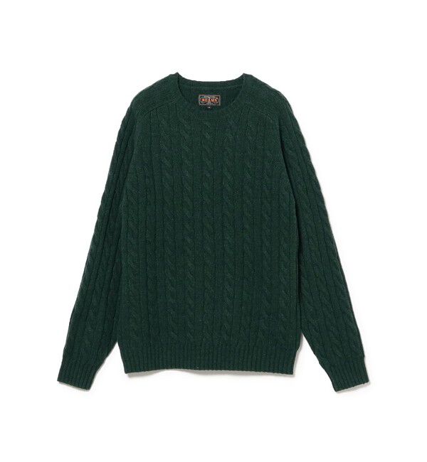 BEAMS PLUS「5ゲージ ケーブル クルーネック」|ニット・セーター|