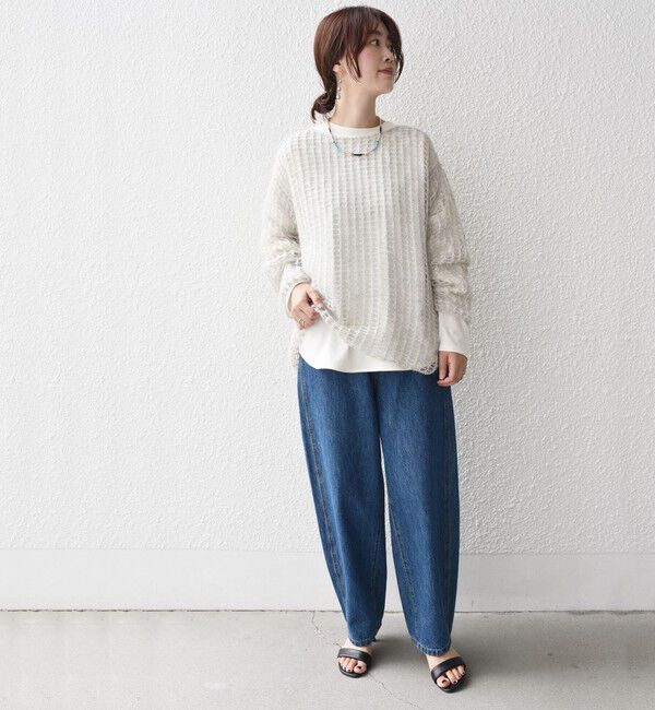 SHIPS for women「〈手洗い可能〉モヘヤ メッシュ プルオーバー◇」|ニット・セーター|