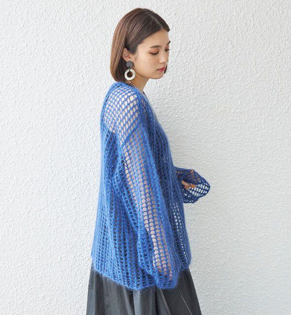 SHIPS for women「〈手洗い可能〉モヘヤ メッシュ プルオーバー◇」|ニット・セーター|