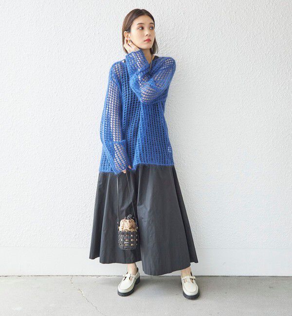 SHIPS for women「〈手洗い可能〉モヘヤ メッシュ プルオーバー◇」|ニット・セーター|