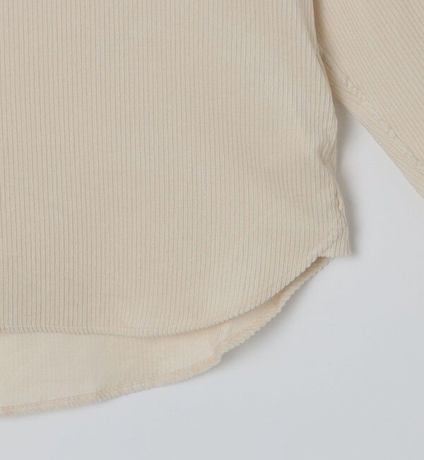 SHIPS「【SHIPS別注】IKE BEHAR: ワイドコーデュロイ バンドカラーシャツ」|シャツ・ブラウス|