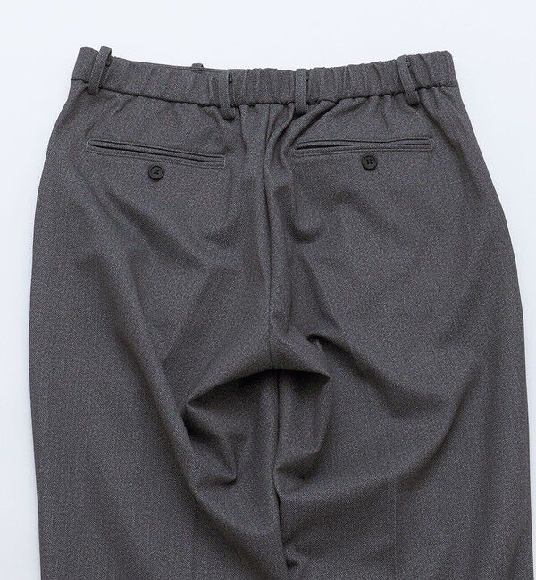 SHIPS「SHIPS: ツイード プリント ストレッチ イージー テーパード スラックス」|チノ|