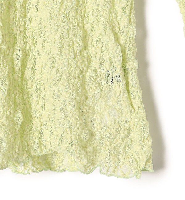 SHIPS for women「〈手洗い可能〉リンクル フラワー レース タートル 」|Tシャツ・カットソー|