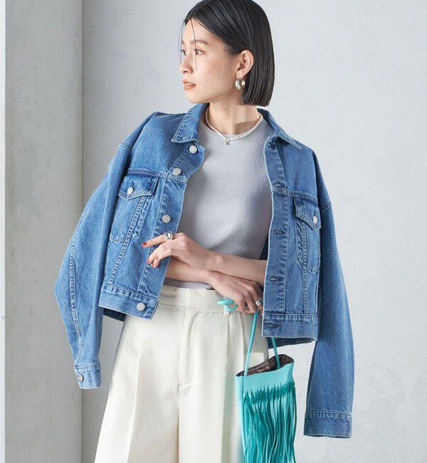 SHIPS for women「〈洗濯機可能〉クロップド デニム ジャケット 24SS ◇」|その他|