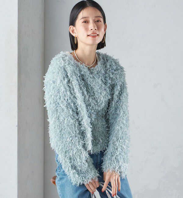 SHIPS for women「〈手洗い可能〉フェザー ヤーン プルオーバー 24SS ◇」|プルオーバー|
