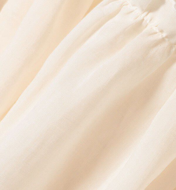 SHIPS for women「*〈手洗い可能〉ペーパー リネン フリル 羽織 ブラウス」|シャツ・ブラウス|