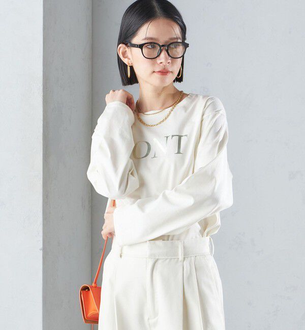 SHIPS for women「ローズ ペトール ロング スリーブ プリント TEE」|Tシャツ・カットソー|