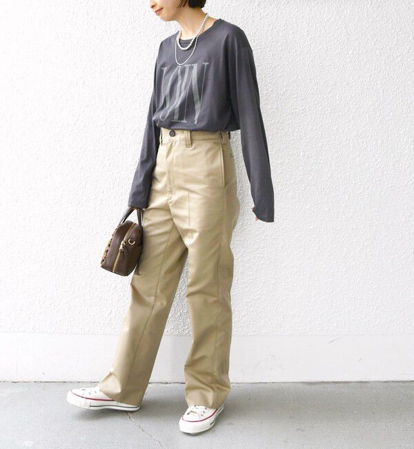 SHIPS for women「ローズ ペトール ロング スリーブ プリント TEE」|Tシャツ・カットソー|