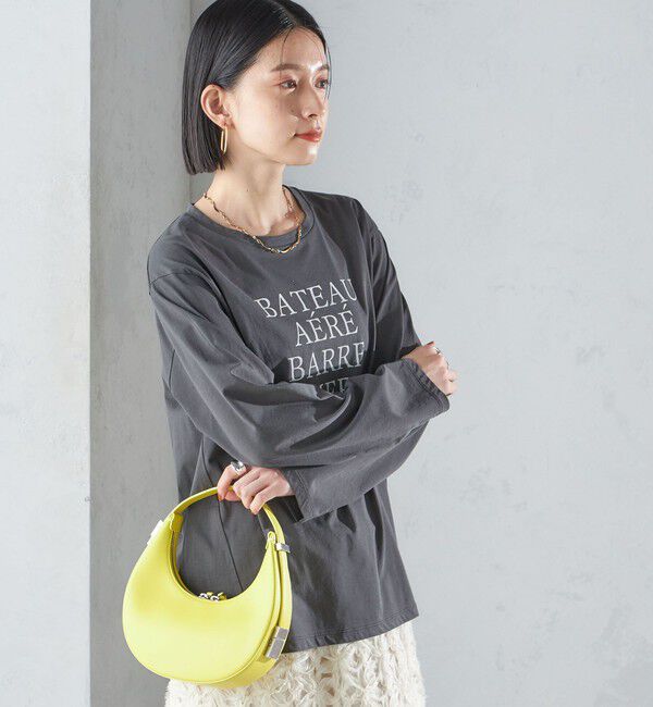 SHIPS for women「ローズ ペトール ロング スリーブ プリント TEE」|Tシャツ・カットソー|