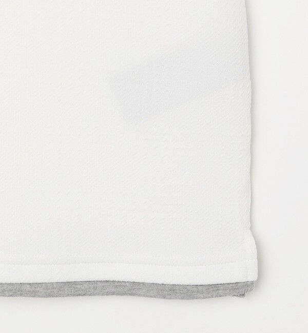 SHIPS any「【WEB限定】SHIPS any: ジャカード フェイクレイヤード ポケット Tシャツ◇」|Tシャツ・カットソー|