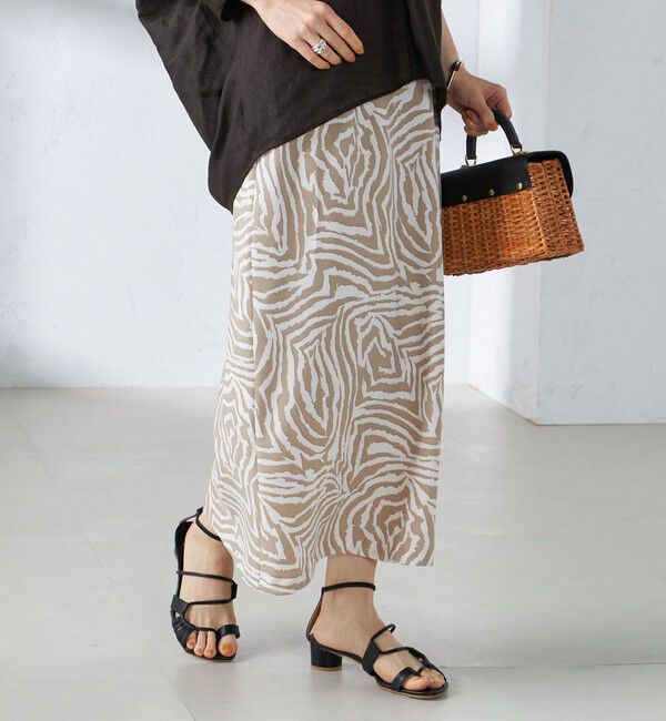 SHIPS for women「〈手洗い可能〉ゼブラ プリント マーメイド スカート ◇」|スカート|