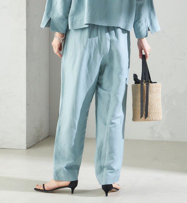 SHIPS for women「SHIPS Primary Navy Label:麻 レーヨン イージー パンツ」|その他|