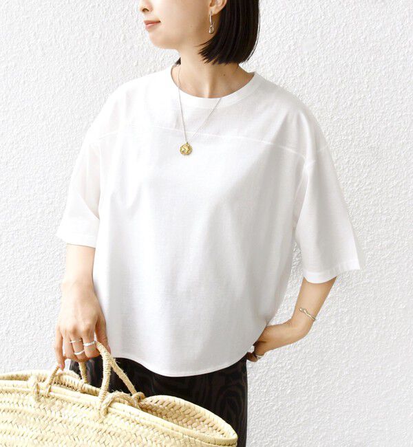 SHIPS for women「フットボール TEE」|Tシャツ・カットソー|ホワイト