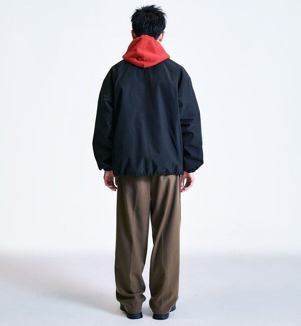 SHIPS「City Ambient Products: T/Rフラノ 2プリーツ ワイドテーパード スラックス」|スラックス|