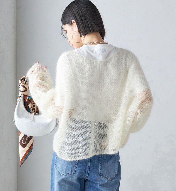 SHIPS for women「モヘヤ メッシュ プルオーバー」|ニット・セーター|