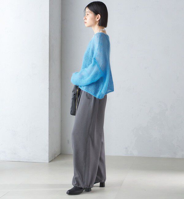 SHIPS for women「モヘヤ メッシュ プルオーバー」|ニット・セーター|