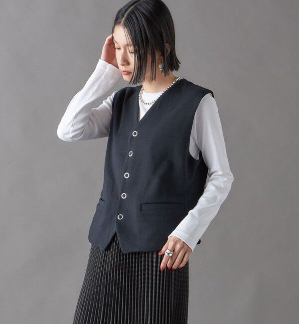 SHIPS for women「SHIPS NINE CASE:〈手洗い可能〉スウェット ベスト」|ベスト・ジレ|