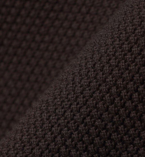 SHIPS「SHIPS:〈洗濯機可能〉SOLOTEX(R) コットン ピケ Vネック ニット」|ニット・セーター|