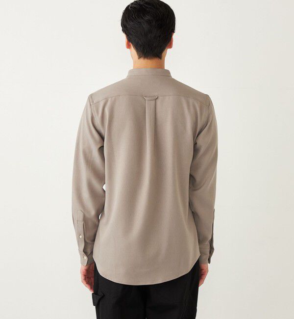 SHIPS Colors 「SHIPS Colors:〈洗濯機可能〉ウールライク バンドカラー シャツ」|シャツ・ブラウス|