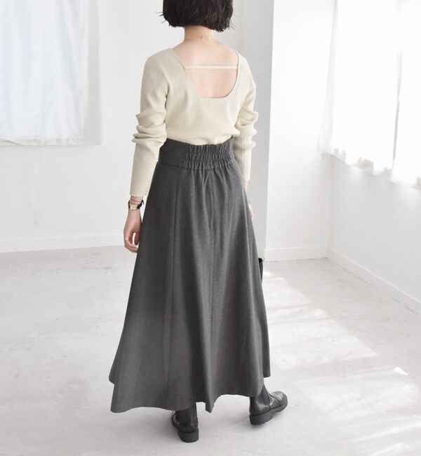 quaranciel「quaranciel:〈洗濯機可能〉サスペンダー ハイウエスト スカート」|スカート|