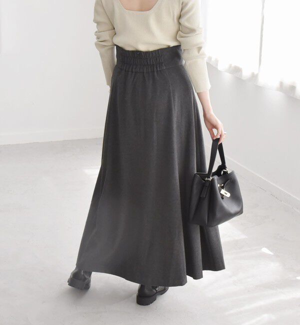 quaranciel「quaranciel:〈洗濯機可能〉サスペンダー ハイウエスト スカート」|スカート|