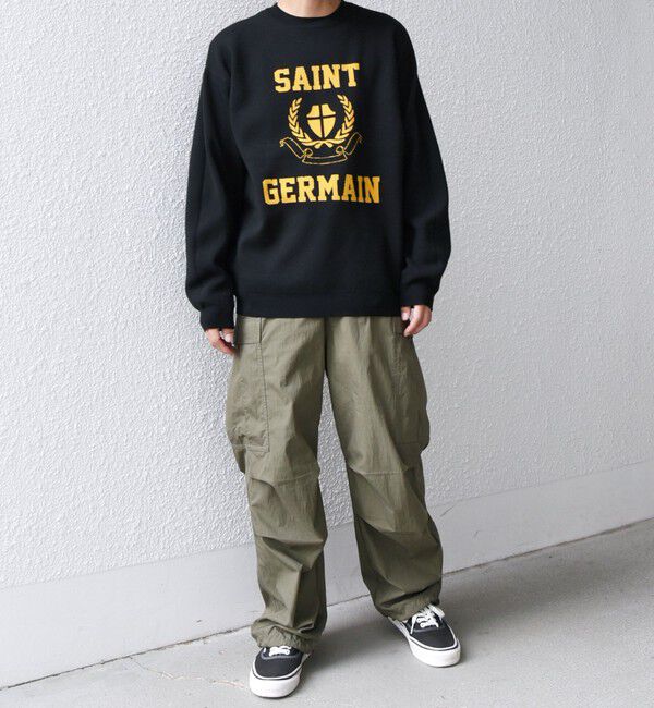 SHIPS any「SHIPS any:〈手洗い可能〉クラブロゴ ジャカード ニット◇」|ニット・セーター|