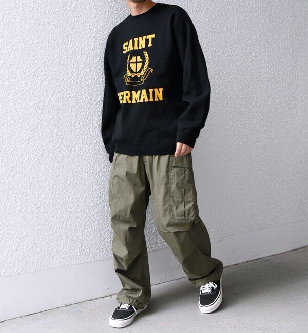 SHIPS any「SHIPS any:〈手洗い可能〉クラブロゴ ジャカード ニット◇」|ニット・セーター|