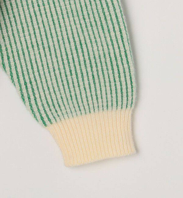 SHIPS any「SHIPS any:〈手洗い可能〉畦編み ストライプ クルーネック ニット◇」|ニット・セーター|