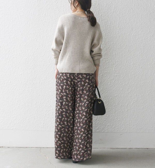 SHIPS any「SHIPS any:〈手洗い可能〉TROUILLET プチ フラワー ワイド パンツ」|その他|