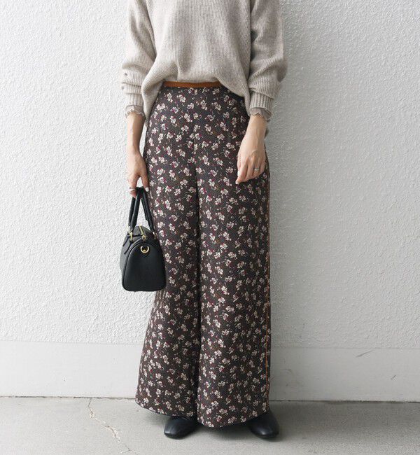 SHIPS any「SHIPS any:〈手洗い可能〉TROUILLET プチ フラワー ワイド パンツ」|その他|
