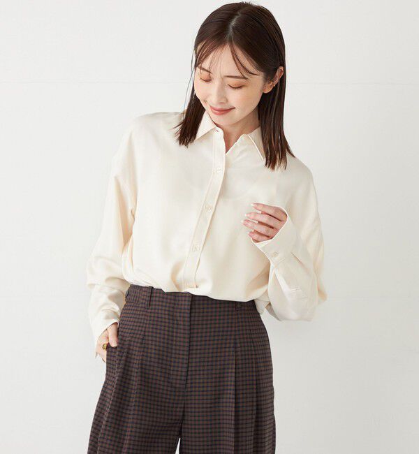 SHIPS Colors 「SHIPS Colors:〈洗濯機可能〉トロミ レイヤード シャツ2」|シャツ・ブラウス|