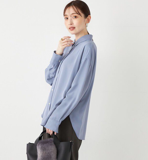 SHIPS Colors 「SHIPS Colors:〈洗濯機可能〉トロミ レイヤード シャツ2」|シャツ・ブラウス|