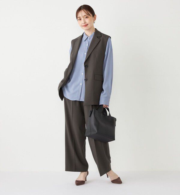 SHIPS Colors 「SHIPS Colors:〈洗濯機可能〉トロミ レイヤード シャツ2」|シャツ・ブラウス|